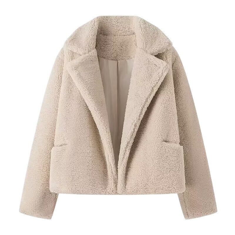 Damen Kunstfelljacke mit schickem Oversized-Schnitt und luxuriösem Innenfutter Stalluxe