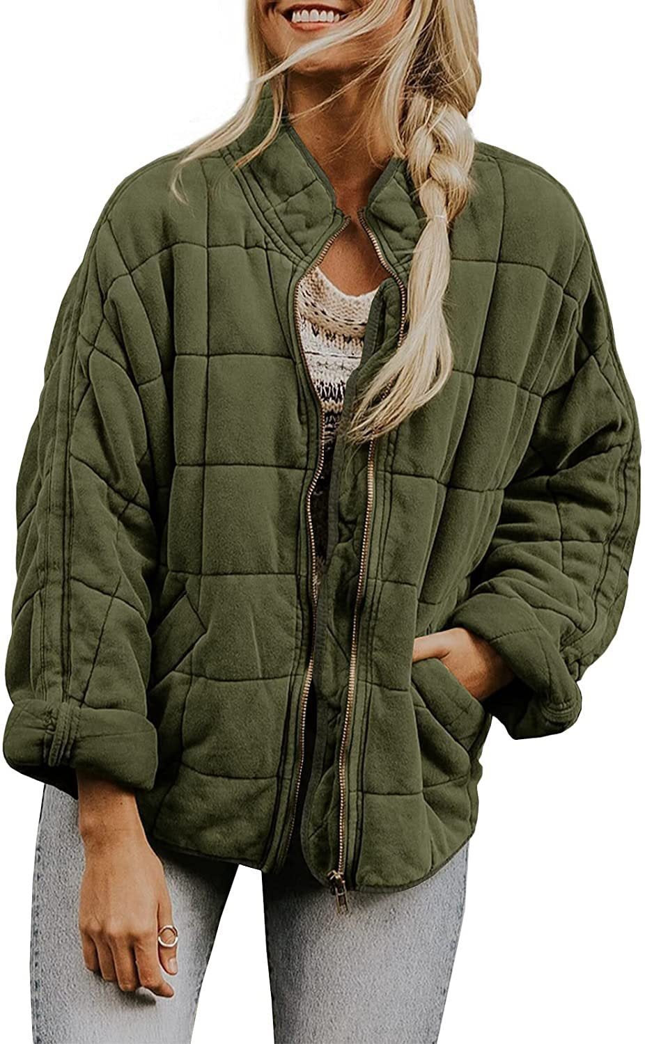 Damen Steppjacke mit hochschließendem Kragen und praktischen Tasche Stalluxe