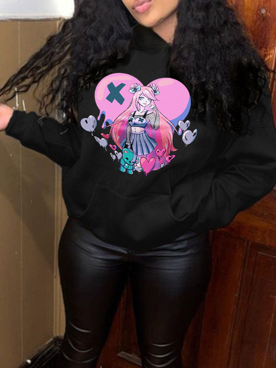 Damen Hoodie mit grafischem Druck Stalluxe
