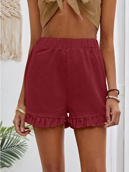 Damen Shorts mit Rüschensaum zum Hineinschlüpfen Stalluxe