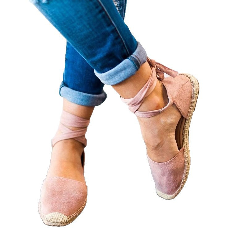Damen Espadrilles mit trendigem Bindegürtel und bequemem Fußbett Stalluxe