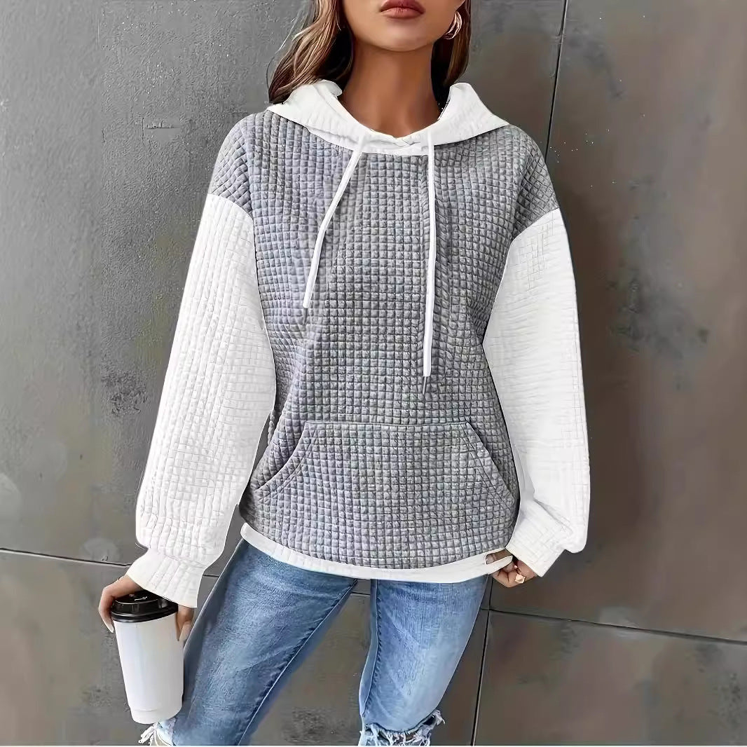 Damen Sweatshirt mit strukturiertem Gewebe und lässigem Schnitt Stalluxe