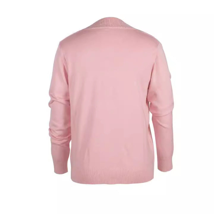 Damen Eleganter Strickpullover mit floralem Muster und Rundhalsausschnitt Stalluxe