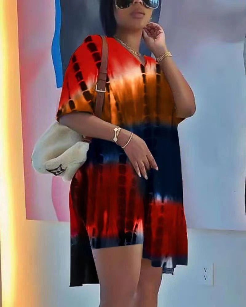 Damen lässiges Sommerkleid im einzigartigen Batikdesign Stalluxe