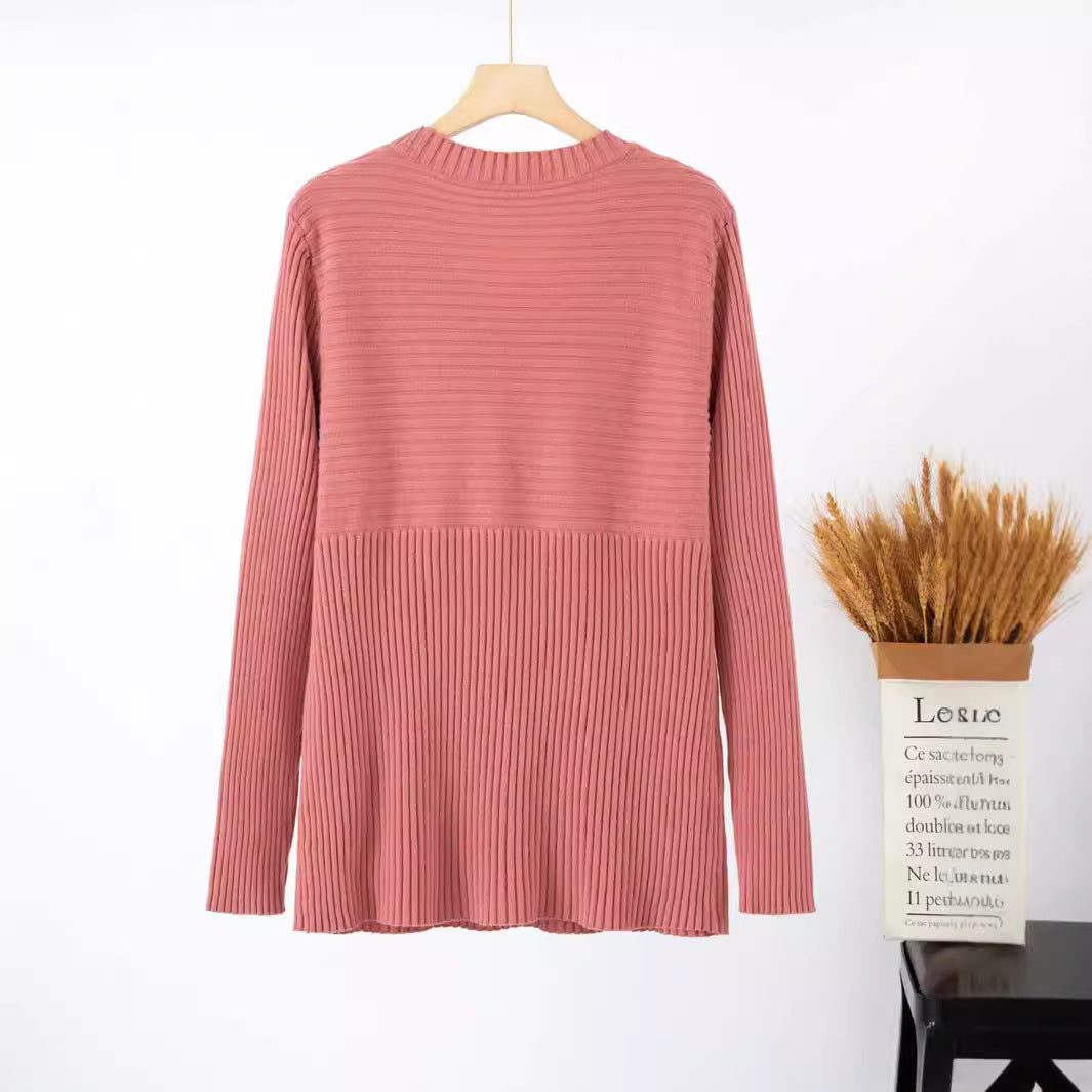 Damen Feinstrickpullover mit strukturiertem Design und Rundhalsausschnitt Stalluxe