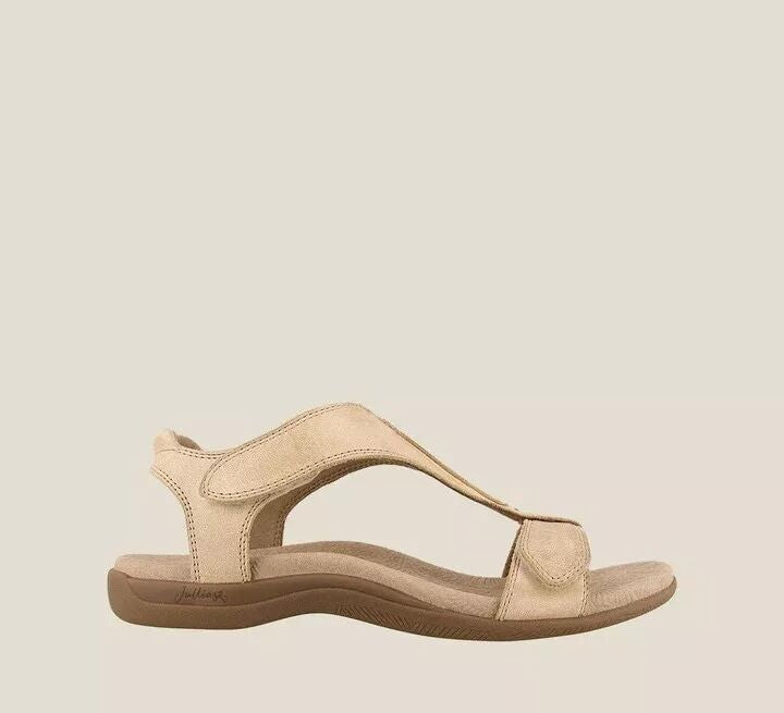 Damen Freizeit-Sandalen mit verstellbaren Riemen und ergonomischem Fußbett Stalluxe