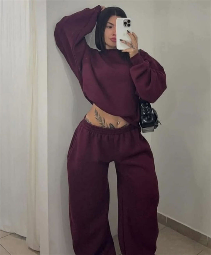 Damen lässiger Sweatsuit aus hochwertigem Baumwollmix Stalluxe