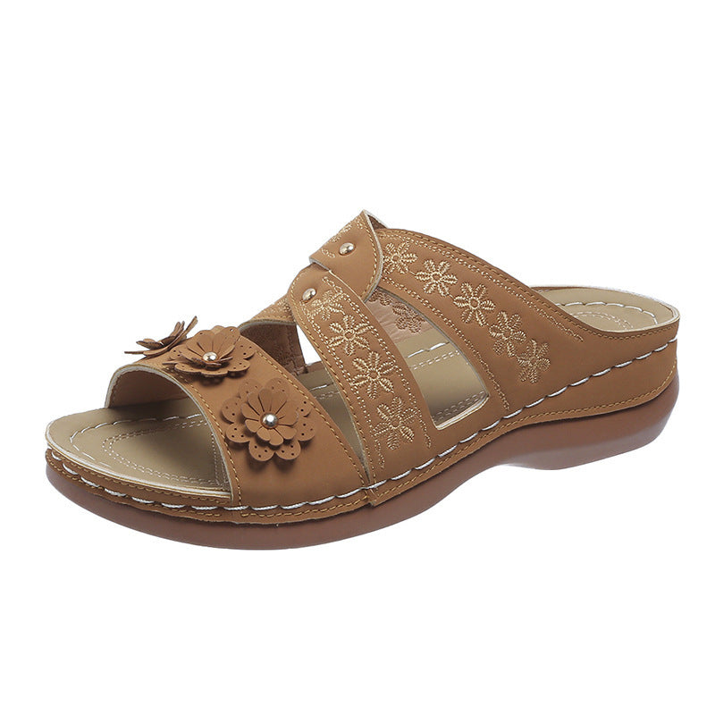 Damen Komfortable Blumensandalen Stalluxe