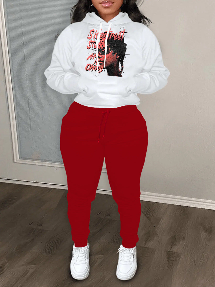Herren Hoodie und Jogginghose Set mit auffälligem Grafikelement Stalluxe