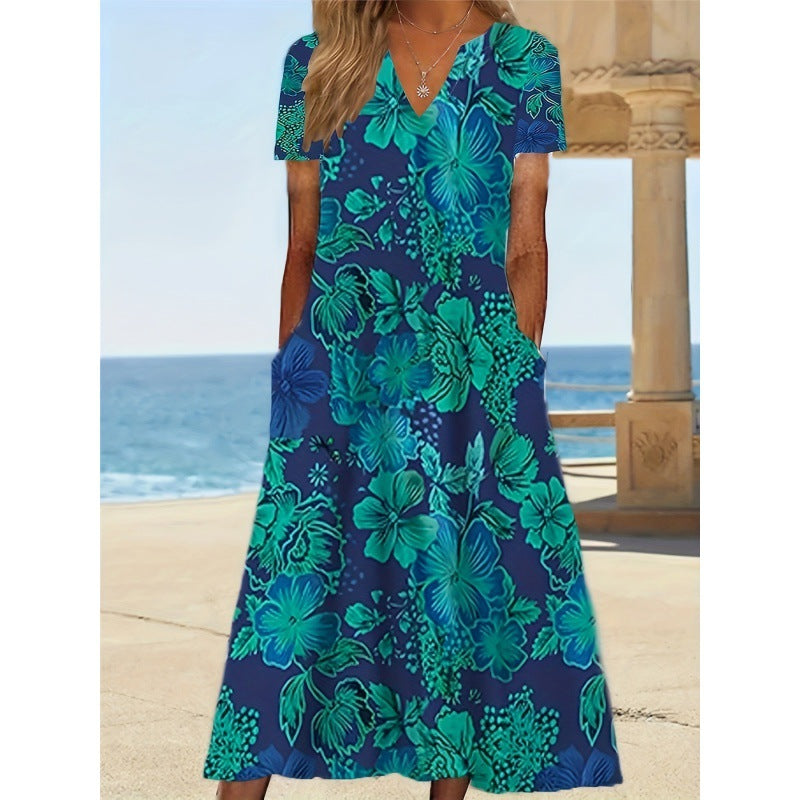 Damen Sommerkleid mit floralem Muster Stalluxe