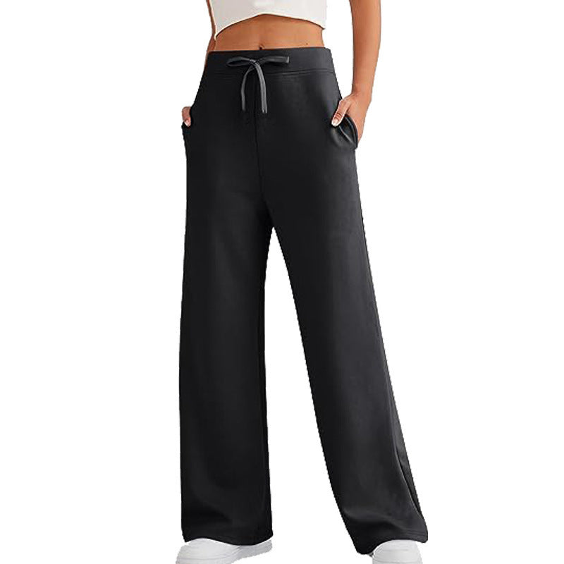 Damen Bequeme Lounge-Hose mit weitem Schnitt und praktischen Taschen Stalluxe