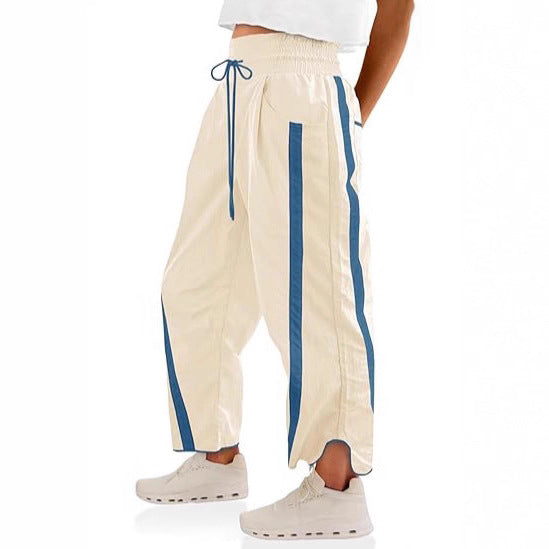 Damen weite Sporthose im lässigen Stil mit Kontraststreifen Stalluxe