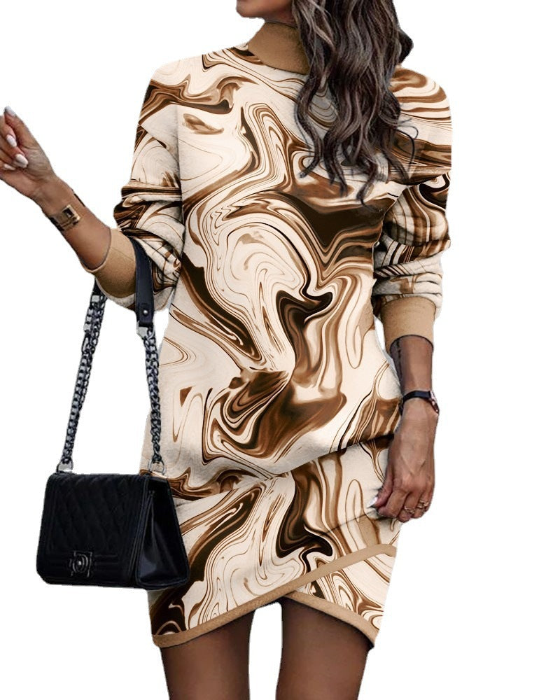 Damen Sweatkleid mit einzigartigem Totenkopf- und Blumenmotiv Stalluxe