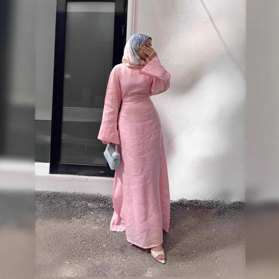 Damen Maxikleid mit eleganten weiten Ärmeln Stalluxe