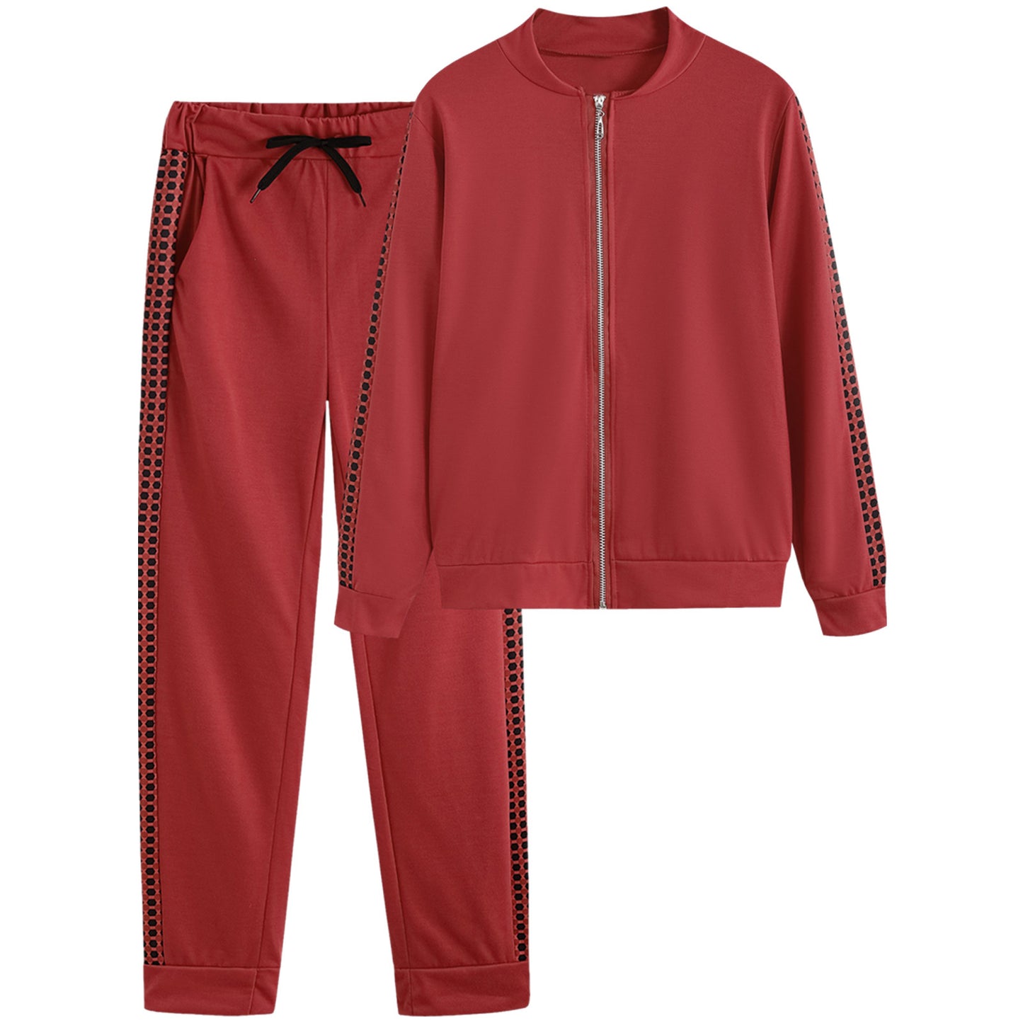 Women's Sporty Zip-Up Tracksuit Set Stalluxe