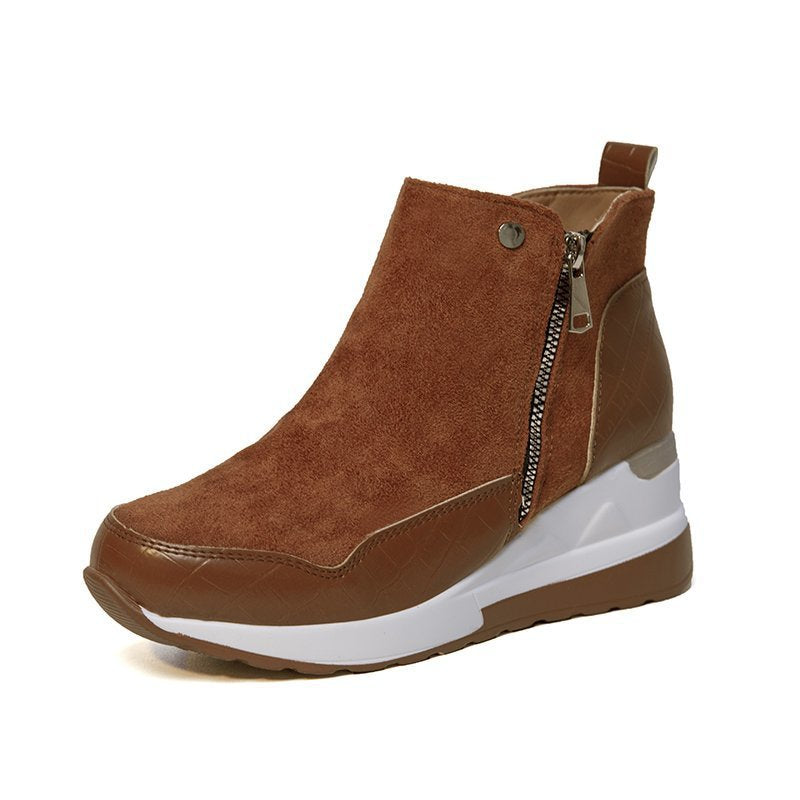 Damen modische Stiefeletten mit seitlichem Reißverschluss und gepolstertem Fußbett Stalluxe