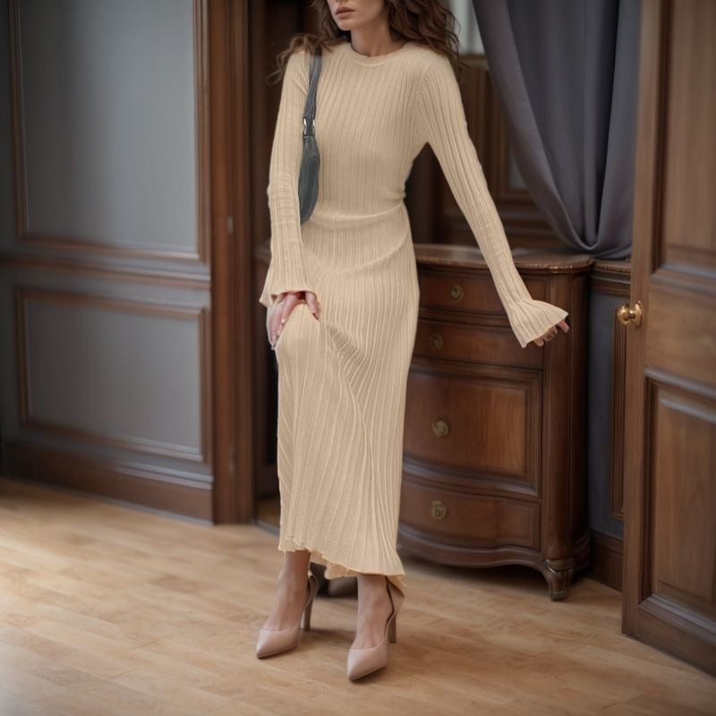Damen Langarm Kleid Stalluxe