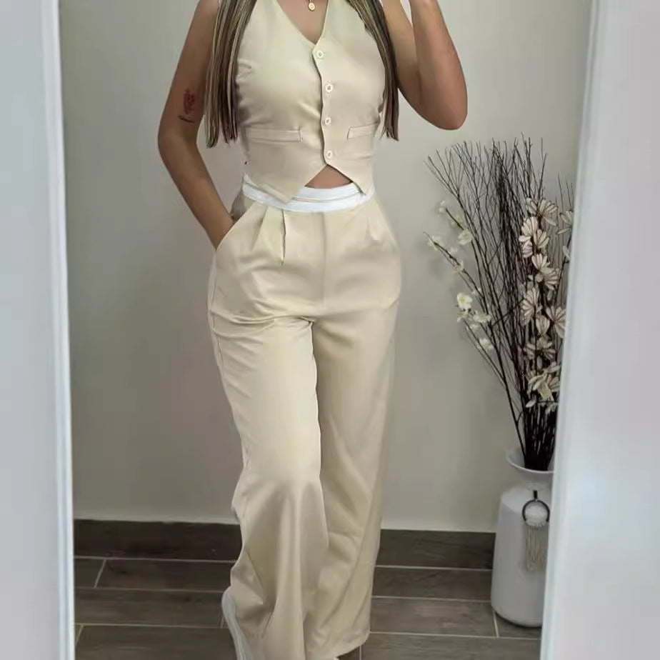 Damen Zweiteiliges Set mit tailliertem Blazer und schicker Hose Stalluxe