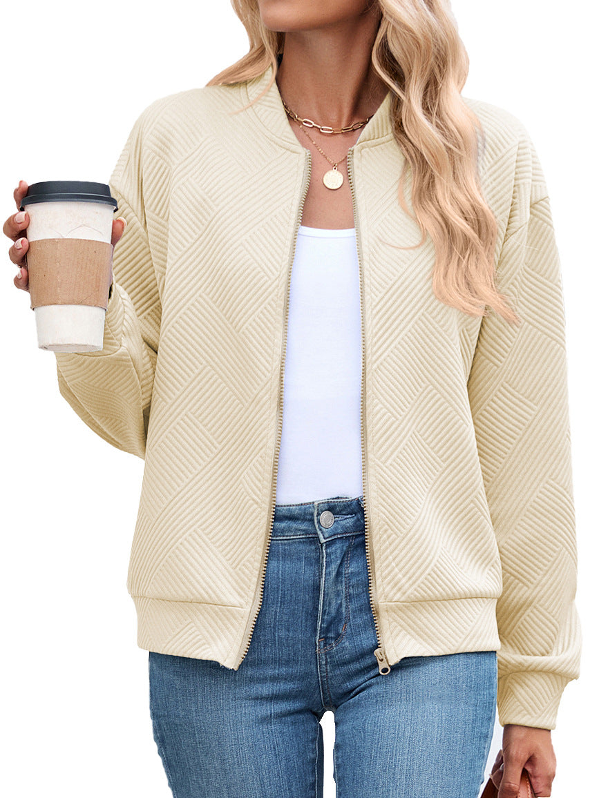 Damen Sportliche Bomberjacke mit strukturiertem Design Stalluxe