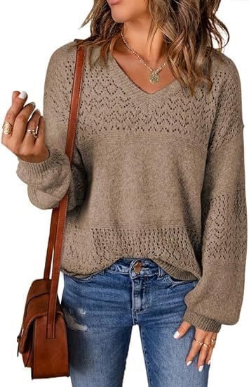 Damen luftiger Strickpullover Stalluxe