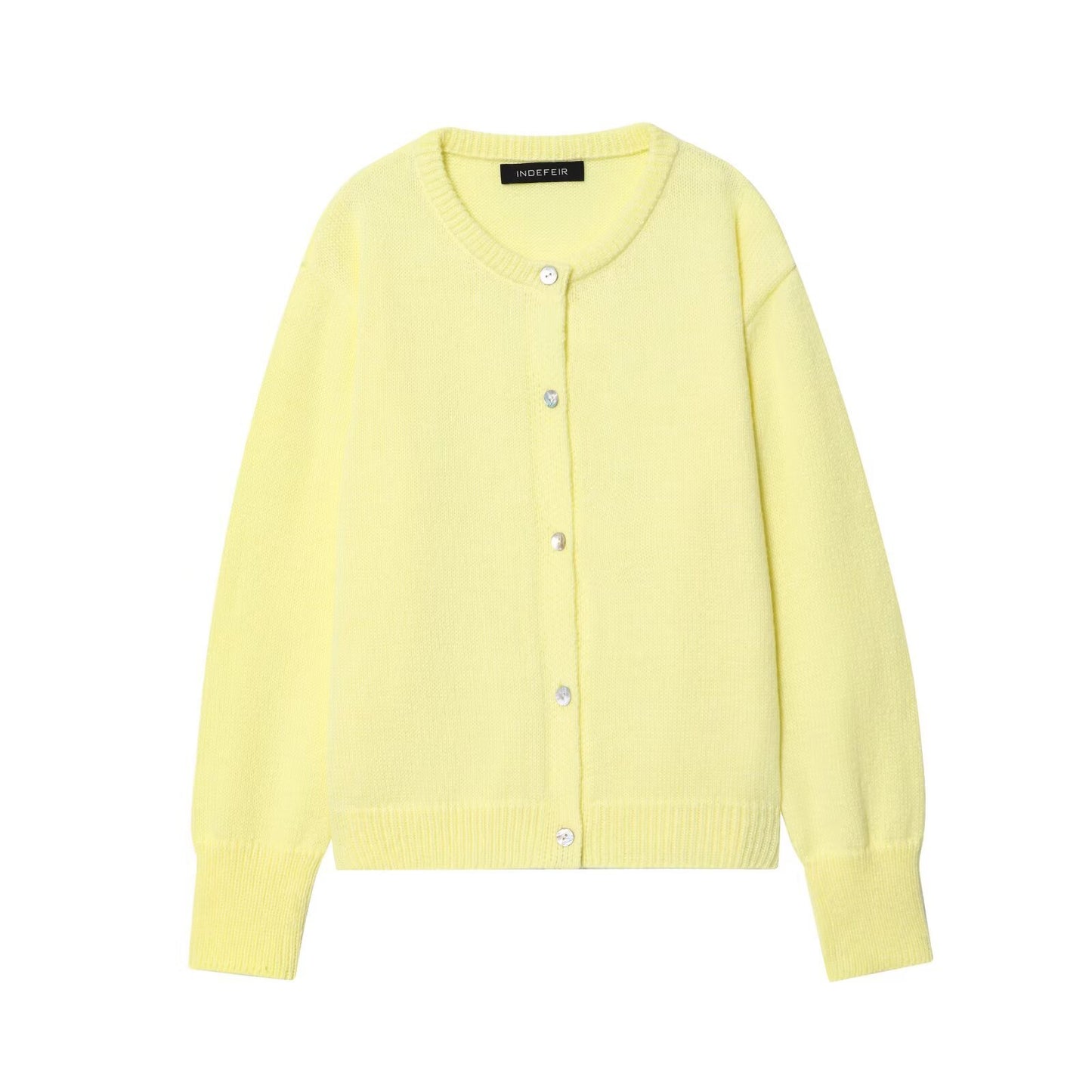 Damen stilvolle Strickjacke mit Knopfleiste und Rundhalsausschnitt Stalluxe