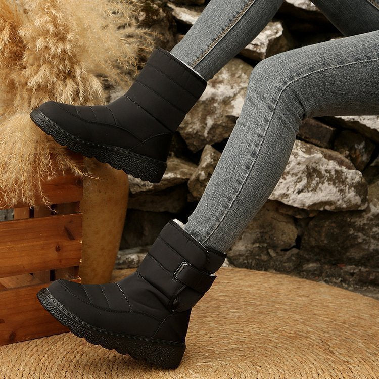 Damen Winterstiefel mit Fleece-Futter und rutschfester Sohle Stalluxe