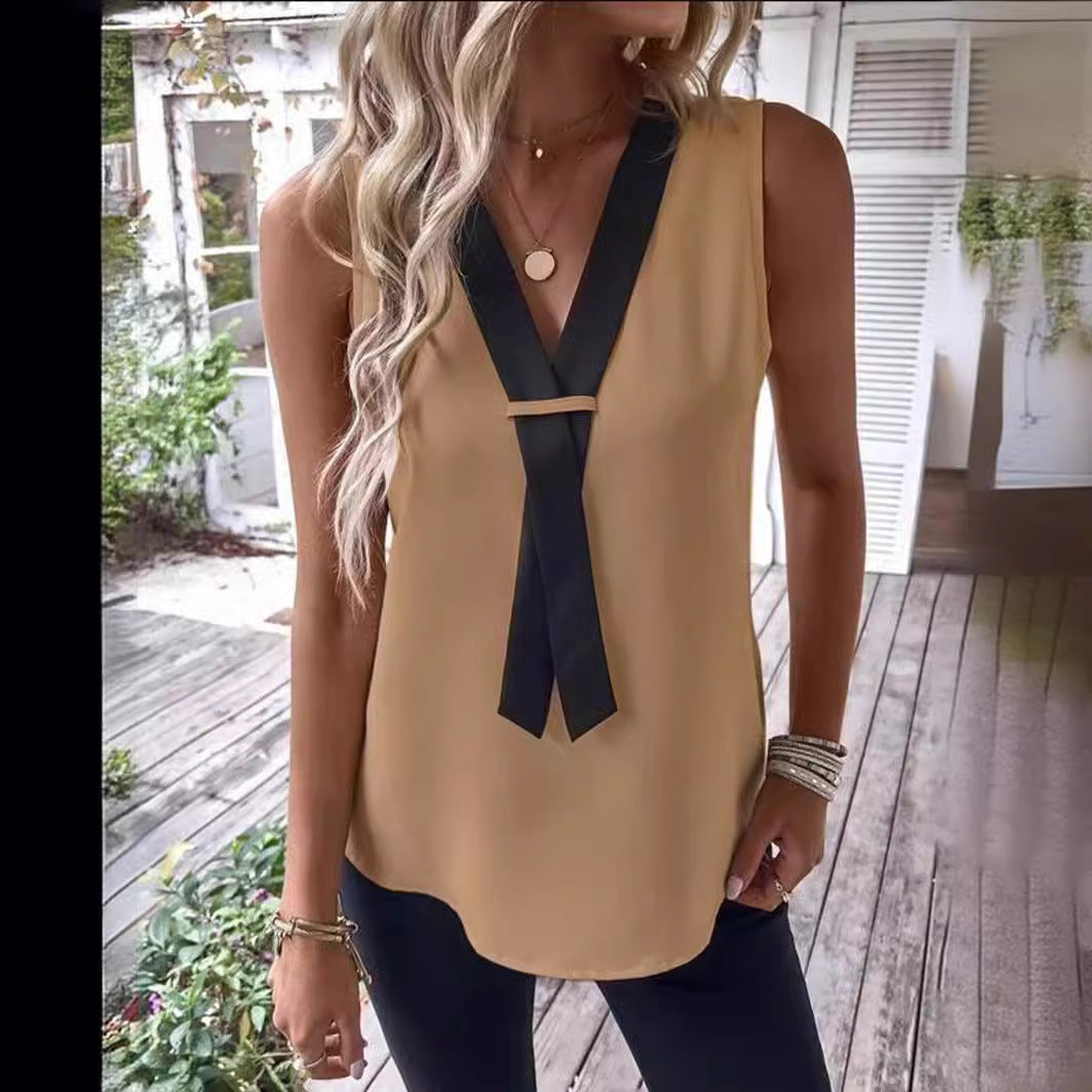 Damen elegante Bluse mit Schnürung Stalluxe
