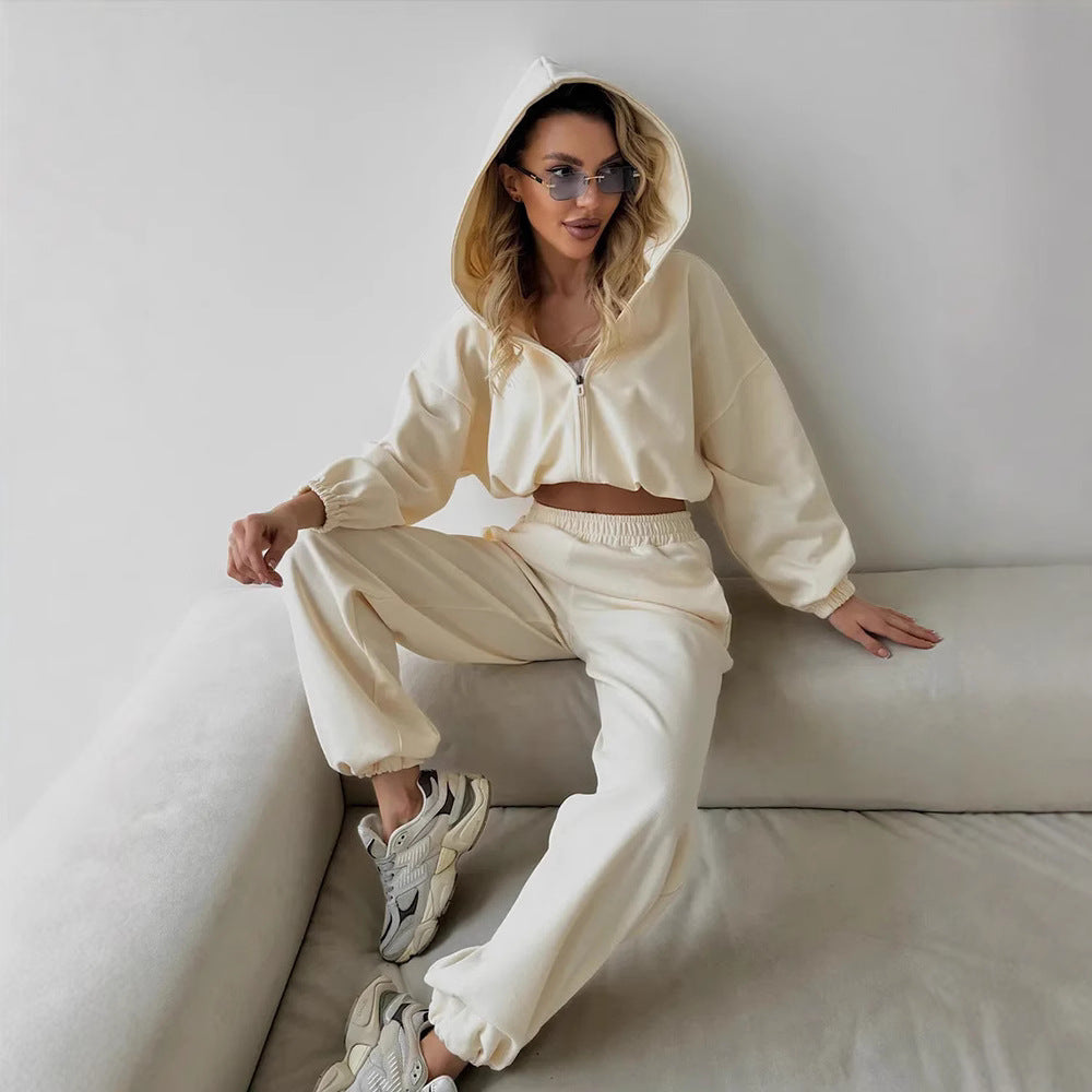 Damencoole Sweatjacke mit weitem Schnitt und lässigen Hosen Stalluxe