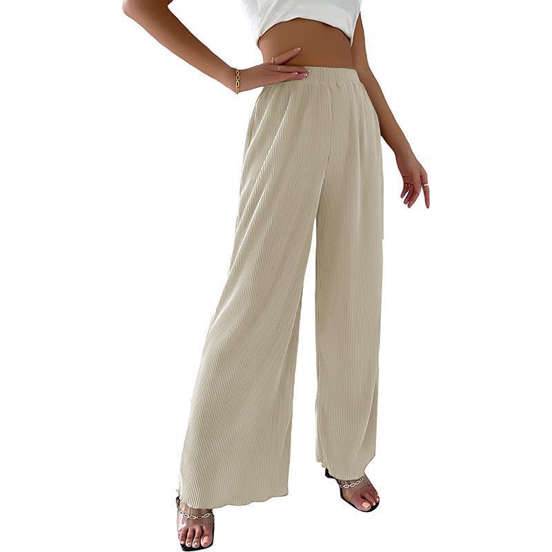 Women's Flowing Pleated Wide-Leg Trousers Stalluxe