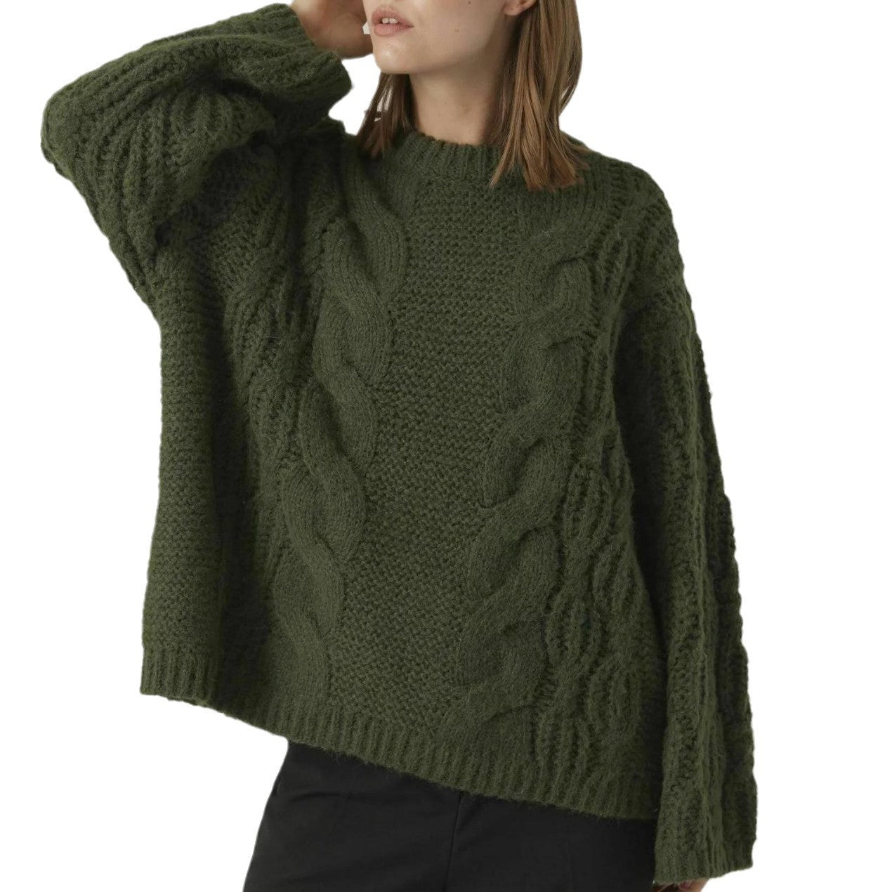 Damen Grobstrickpullover Stalluxe