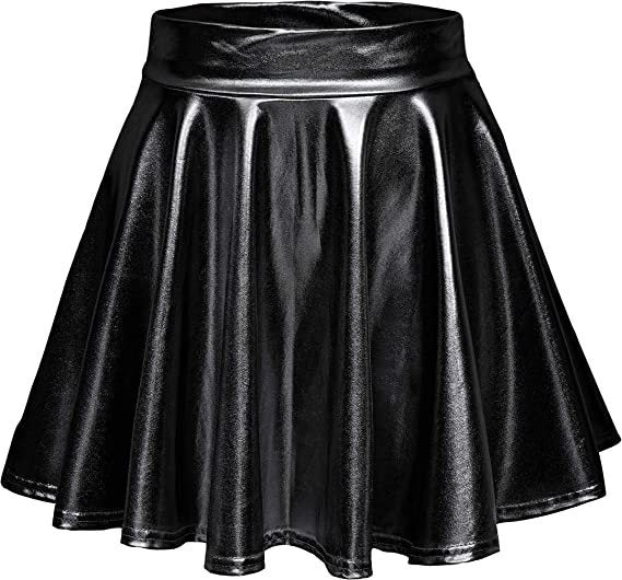 Damen Glänzender Etuikleid mit Weitem Saum Stalluxe