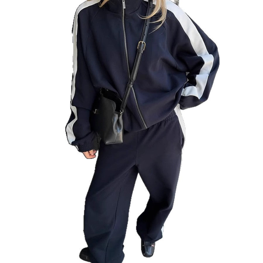 Damen Sportliches Ensemble mit moderner Passform und Kontraststreifen Stalluxe