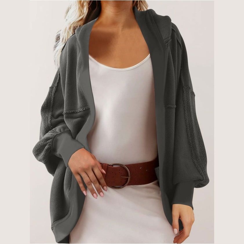Damen Oversized Strickjacke mit luftigen Ärmeln und Taschen Stalluxe