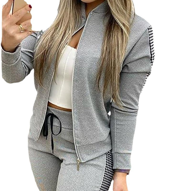 Women's Sporty Zip-Up Tracksuit Set Stalluxe