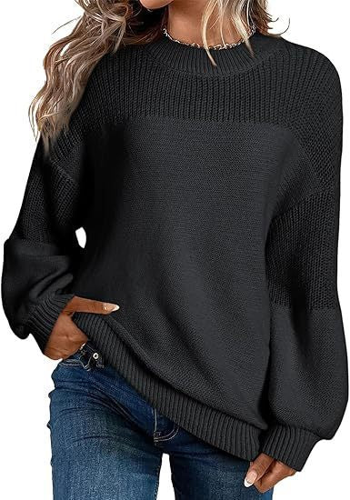 Damen Modischer Strickpullover mit überschnittenen Schultern und lässigem Schnitt Stalluxe