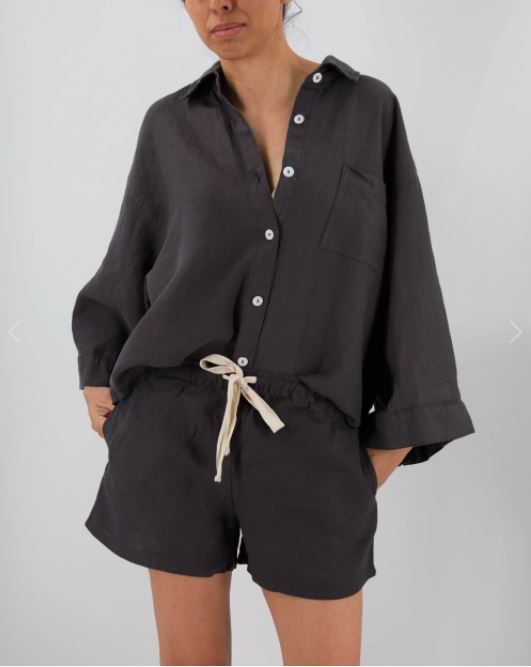 Damen lässige Leinenbluse Stalluxe