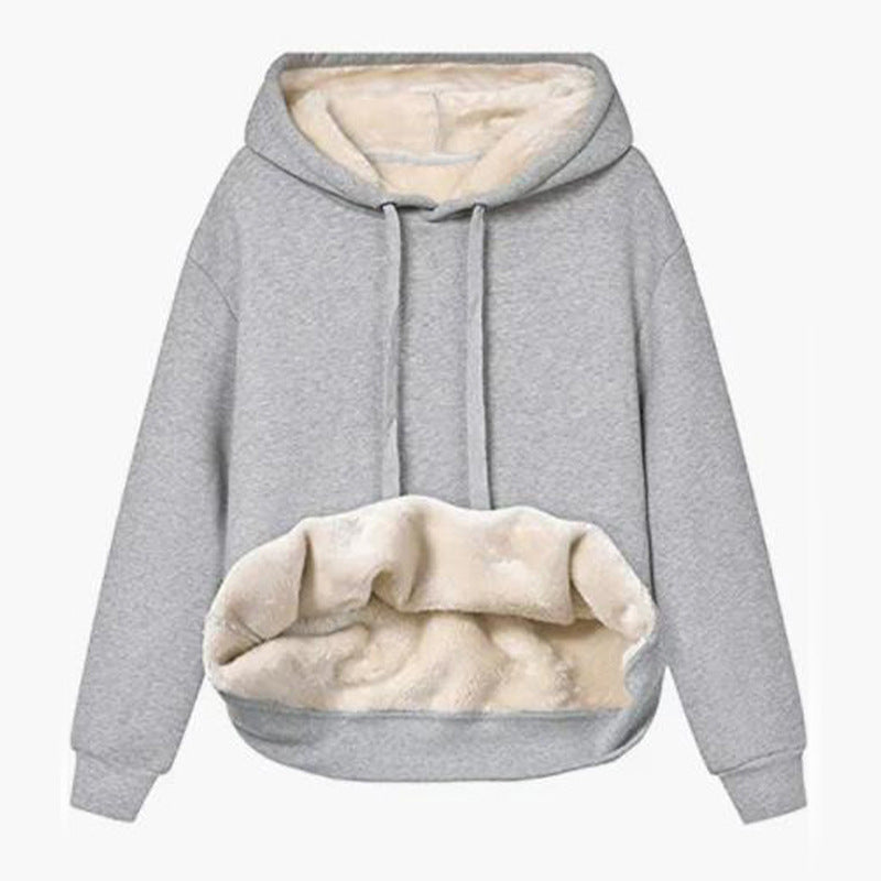 Damen Kuscheliger Kapuzenpullover mit Fleece-Futter Stalluxe