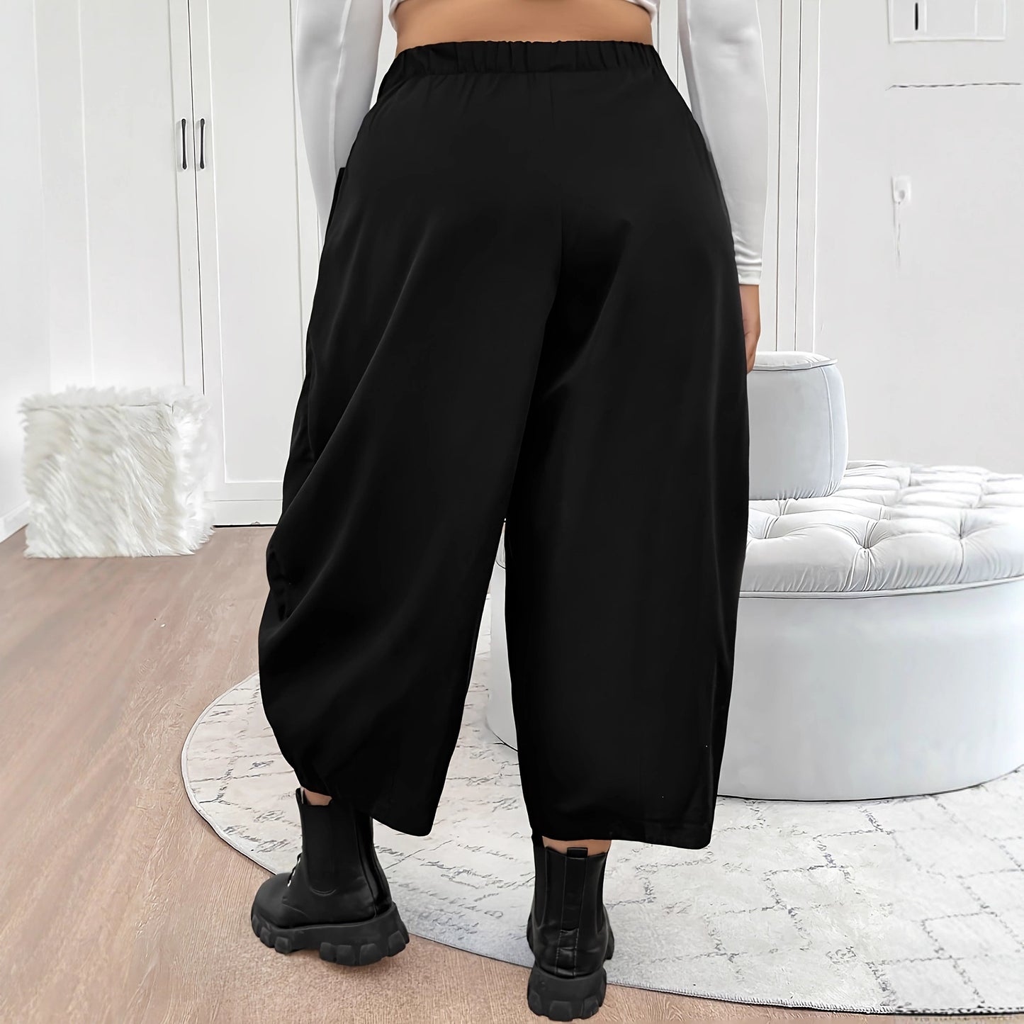 Damen elegante breite Hose Stalluxe