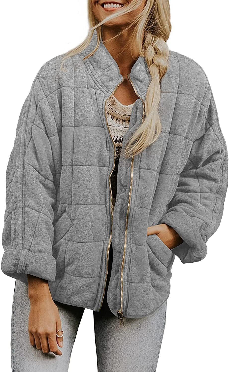 Damen Steppjacke mit hochschließendem Kragen und praktischen Tasche Stalluxe