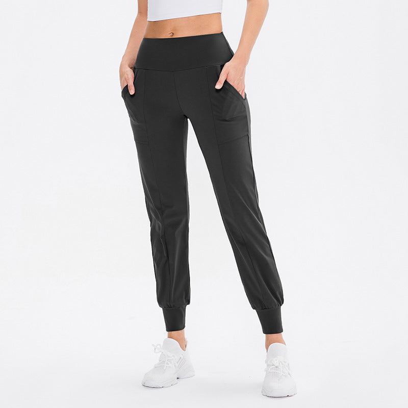 Damen Sportliche Jogginghose mit hoher Taille und praktischen Taschen Stalluxe