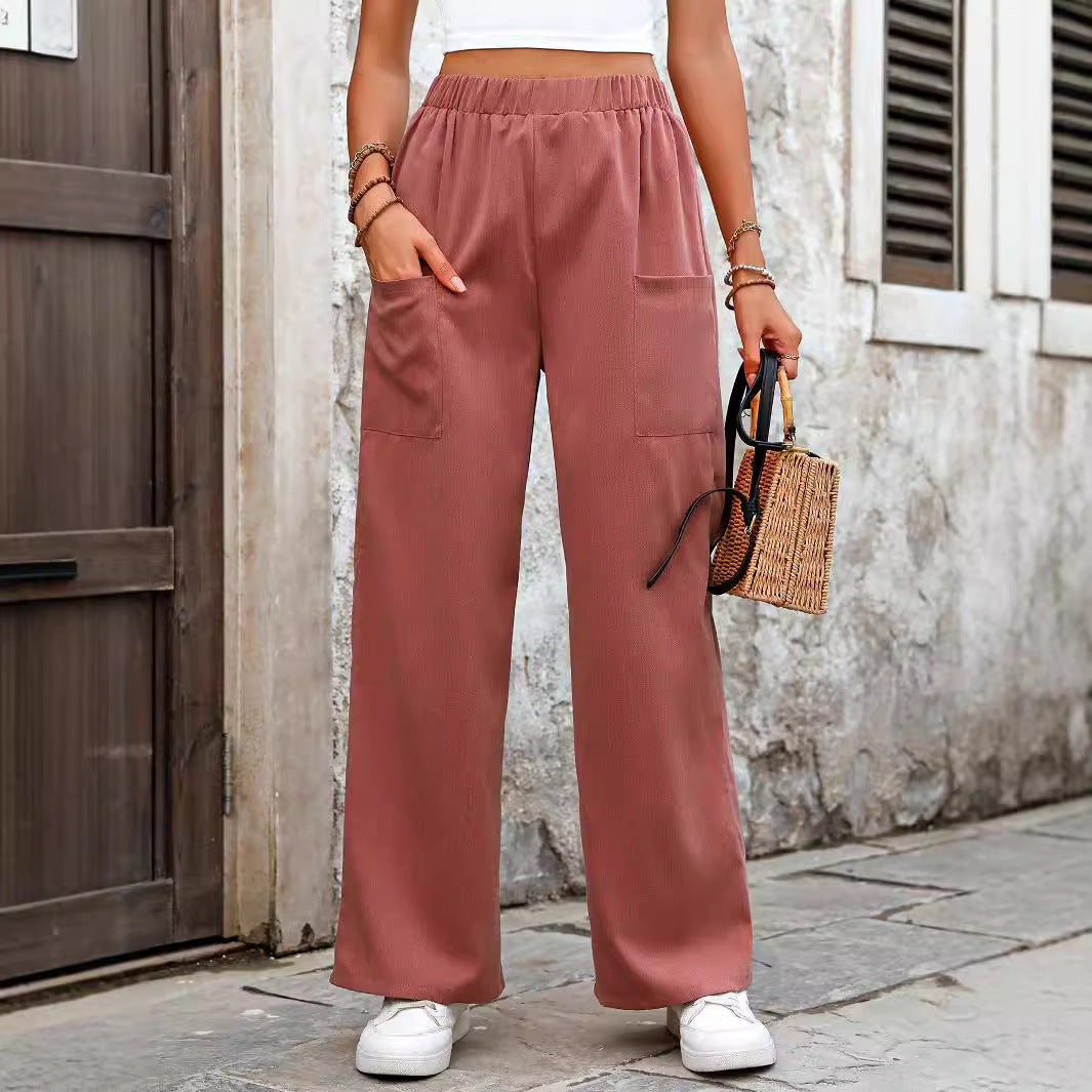 Damen Komfortable weite Stoffhose Stalluxe