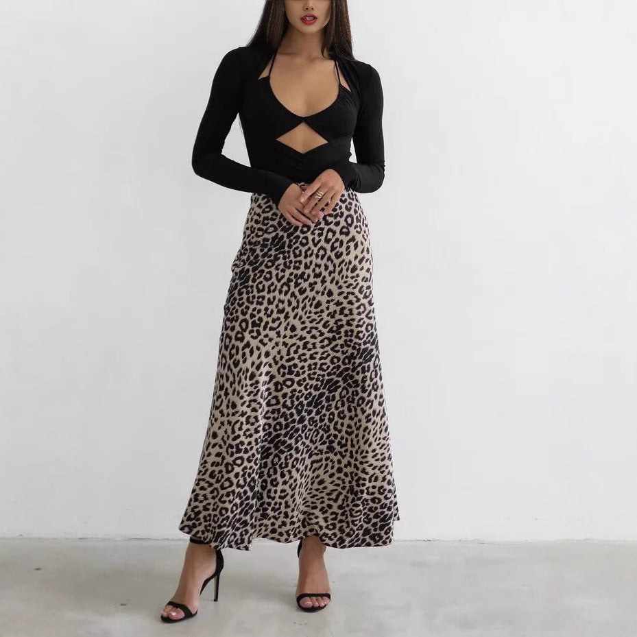 Damen Maxirock mit raffiniertem Tiermuster Stalluxe