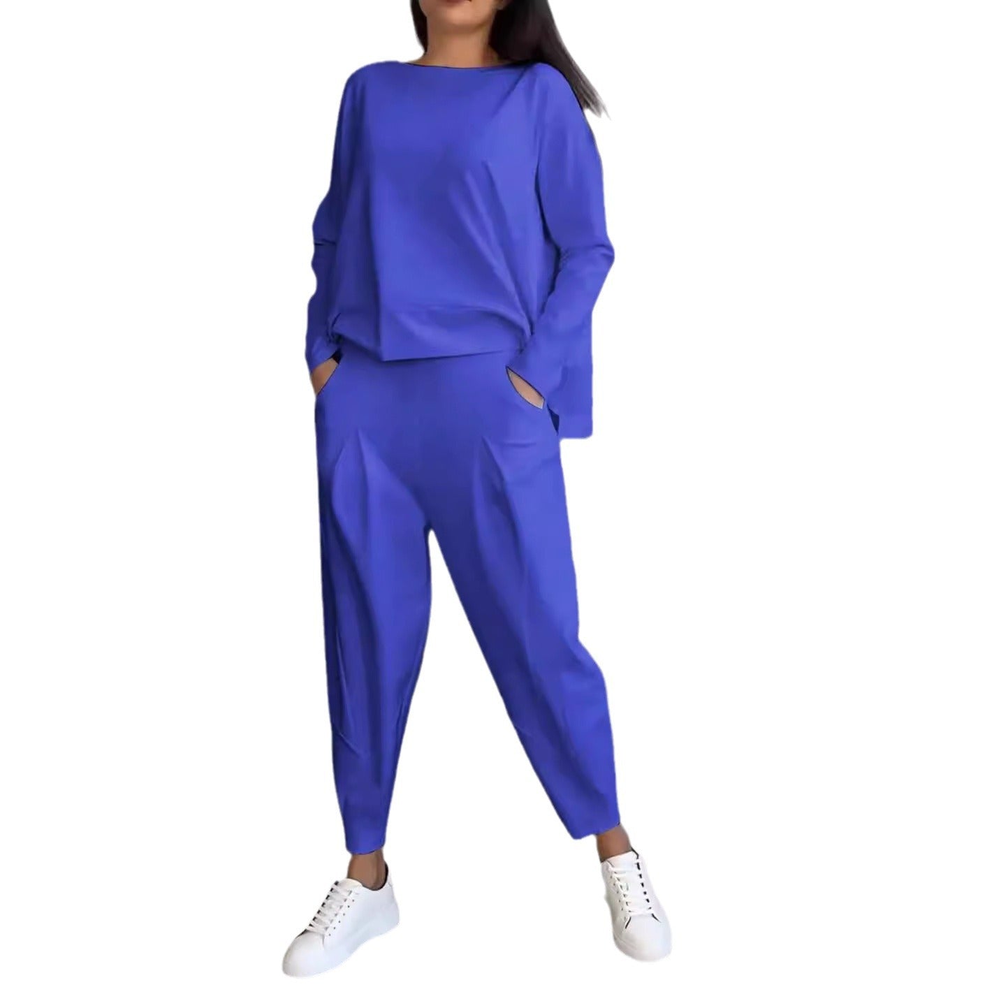 Damen modischer Freizeitanzug mit elegantem Schnitt und praktischen Taschen Stalluxe