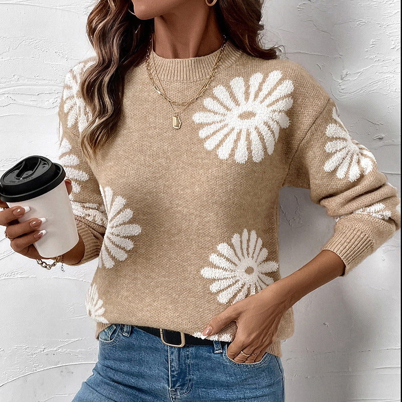 Damen Pullover mit floralen Motiven Stalluxe