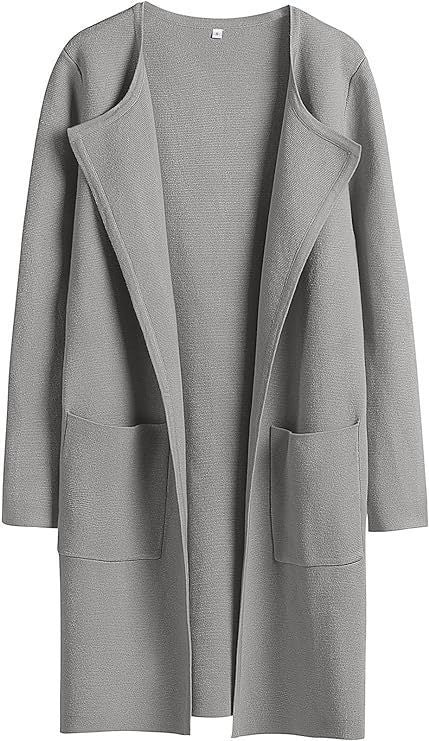 Damen Strickmantel mit lässigem Schnitt und praktischen Taschen Stalluxe