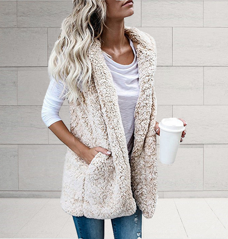 Damen Fleece Weste mit offenem Design und praktischen Taschen Stalluxe