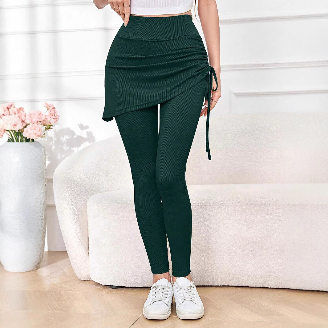 Damen Kanga-Leggings mit Drapierung Stalluxe