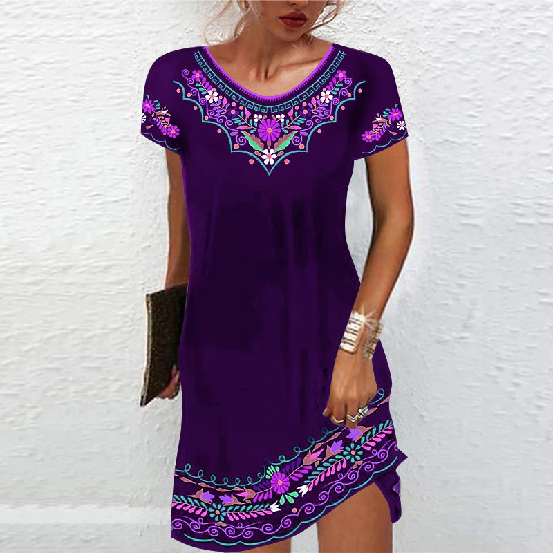 Damen Verspieltes Sommerkleid mit Blumenmuster Stalluxe