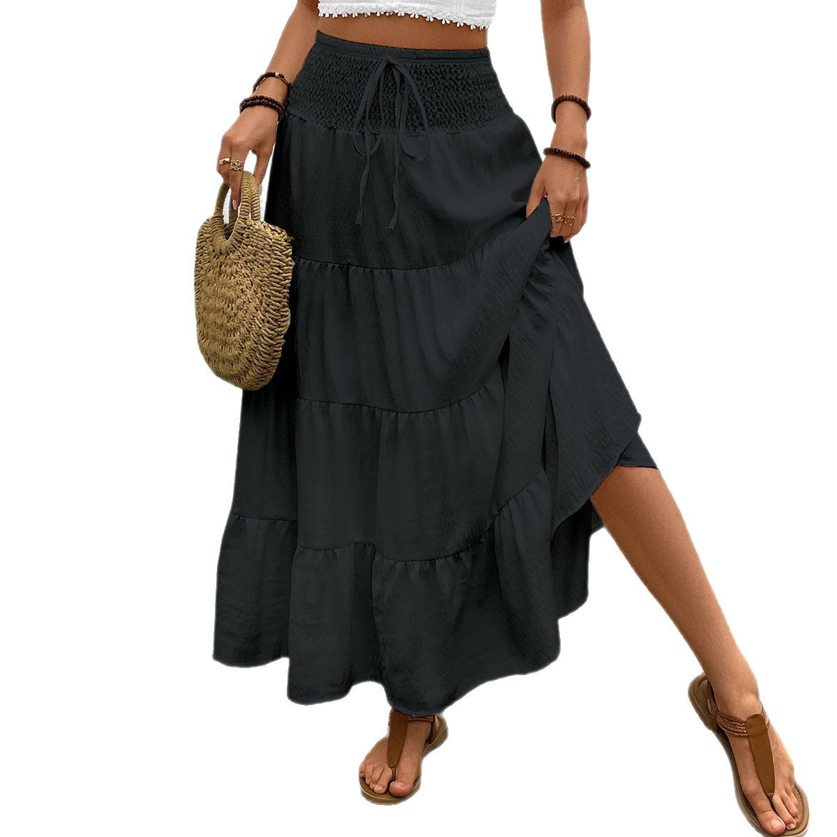 Damen Maxi Rock Stalluxe