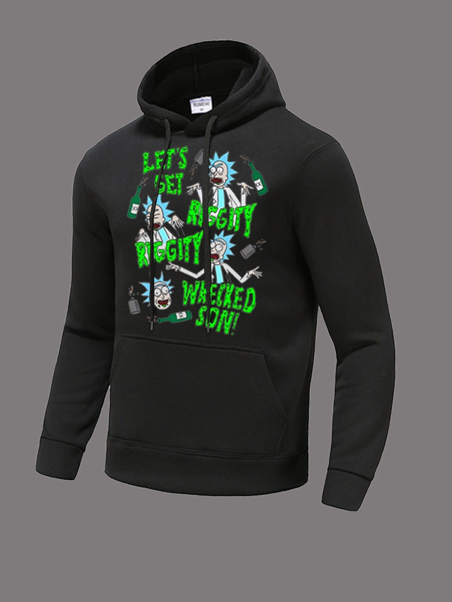 Herren Hoodie mit originellem Grafikdesign Stalluxe